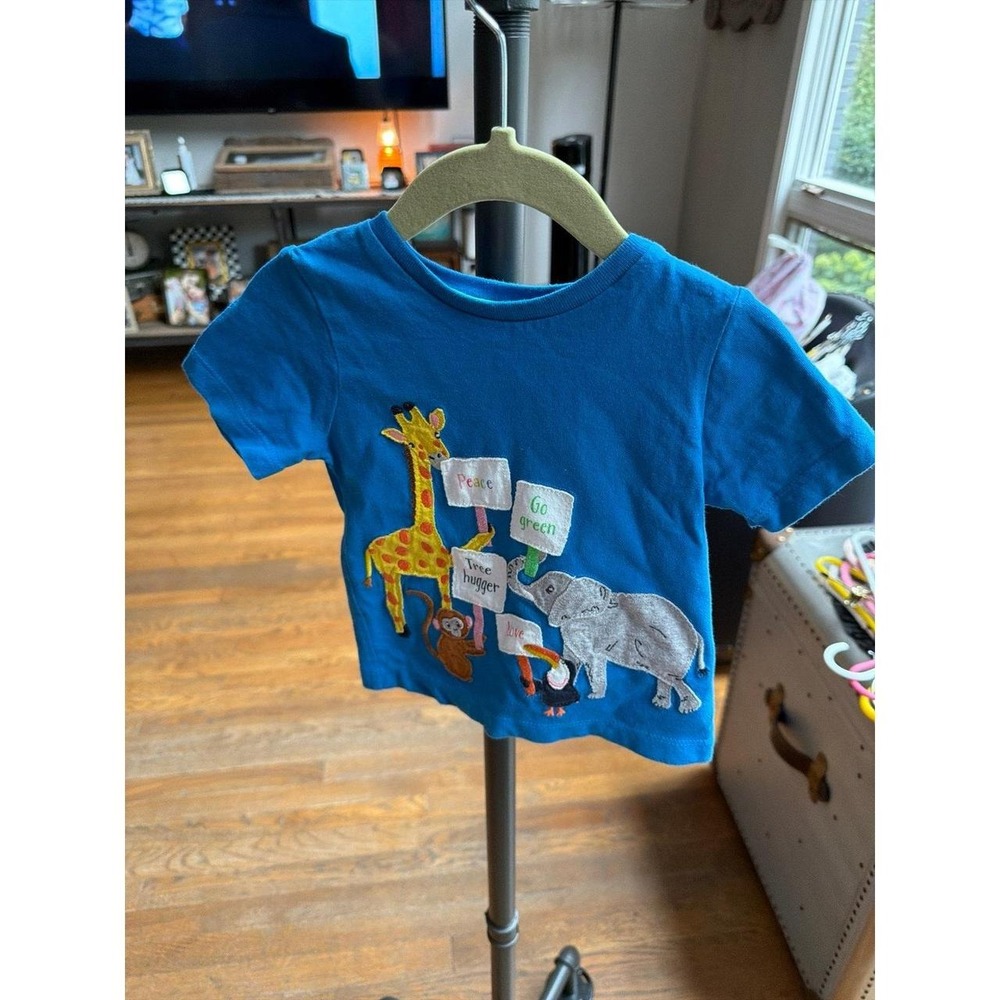 Mini Boden children's jersey t-shirt "jungle activists" boys 9-12